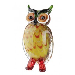 Glass Sculpture owl "Helge"
