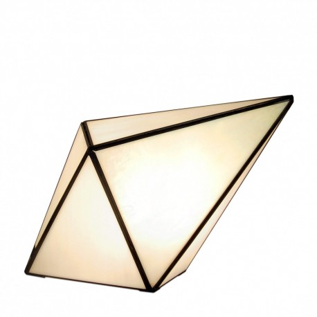 Geometric bedside table lamp