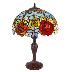 Lampe de table florale