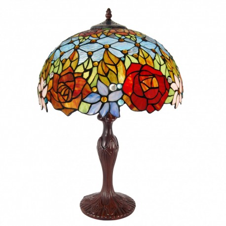 Lampe de table florale