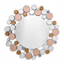 Miroir rond avec cercles